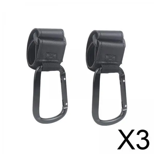 

3x 2x Hooks Pram Hooks Multipurpose Universal Pushchair Hooks Accessories for Bicycles Shopping Bags Grocery Bags Purse