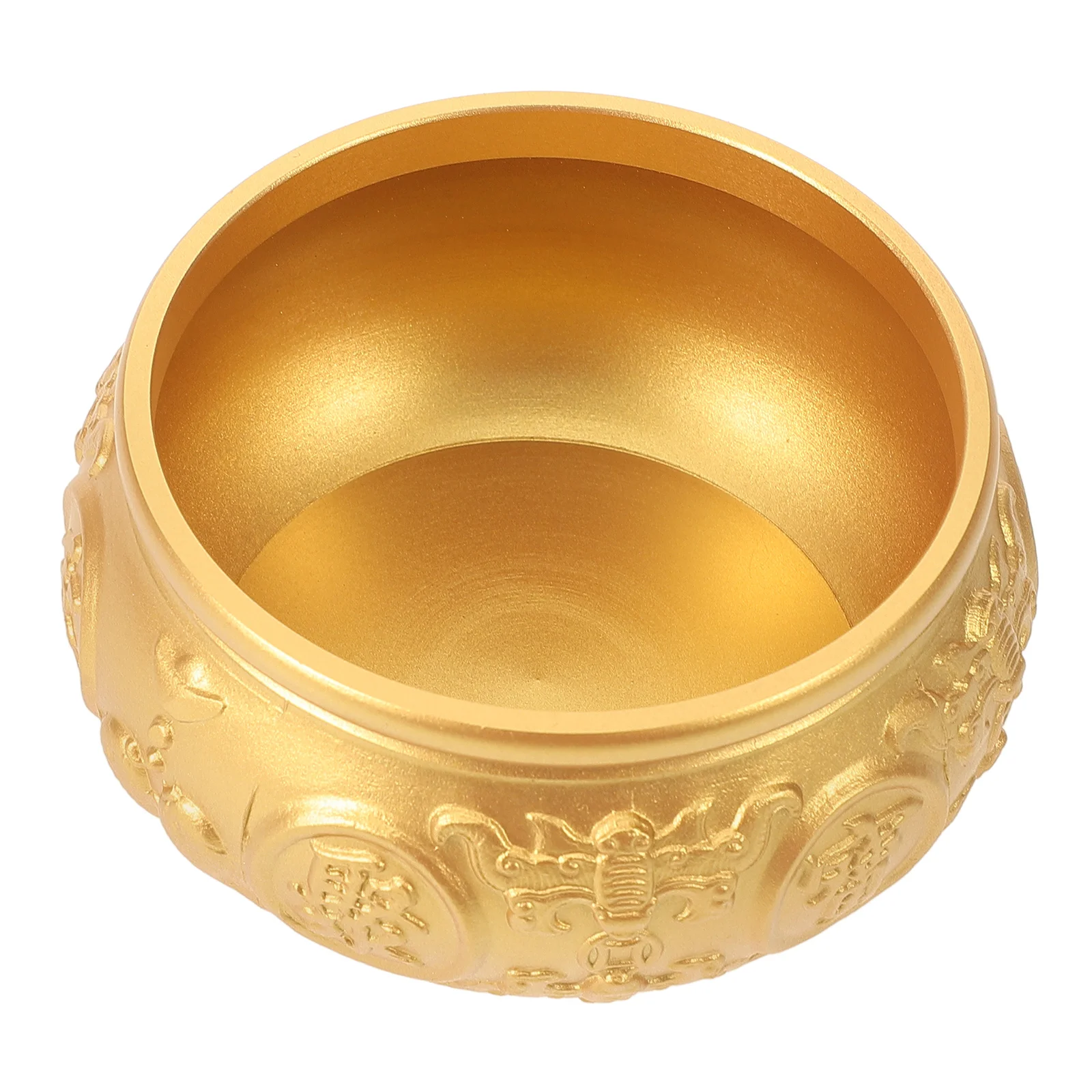 

Copper Treasure Basin Vintage Desktop Decoration Chinese Money Bowl Office Home Decorative Treasure Bowl Tabletop