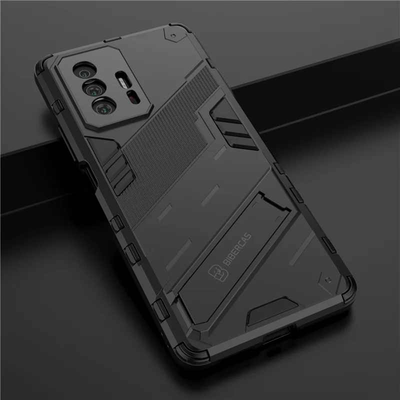 Shockproof Case For Xiaomi Redmi 10 9T 9A 9C Note 9 Pro 10S 10T Mi 11 Lite 11T POCO X3 NFC GT F3 Rugged Armor Stand Holder Cover