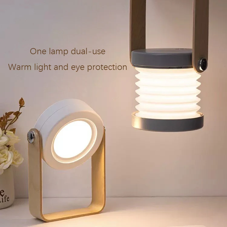 Luz de noche creativa, linterna LED plegable, lámpara de mesa de protección ocular, Usb, regalo único para el hogar, luz de ambiente, nuevo