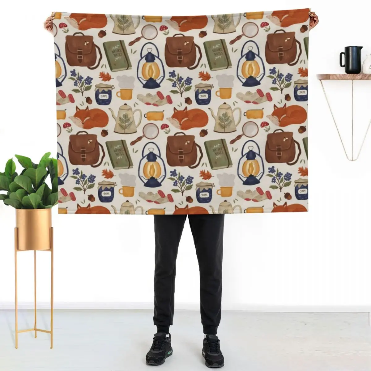 Woodland Wanderings Throw Blanket for sofa Soft Big Decoratives Nap cosplay anime Single Blankets