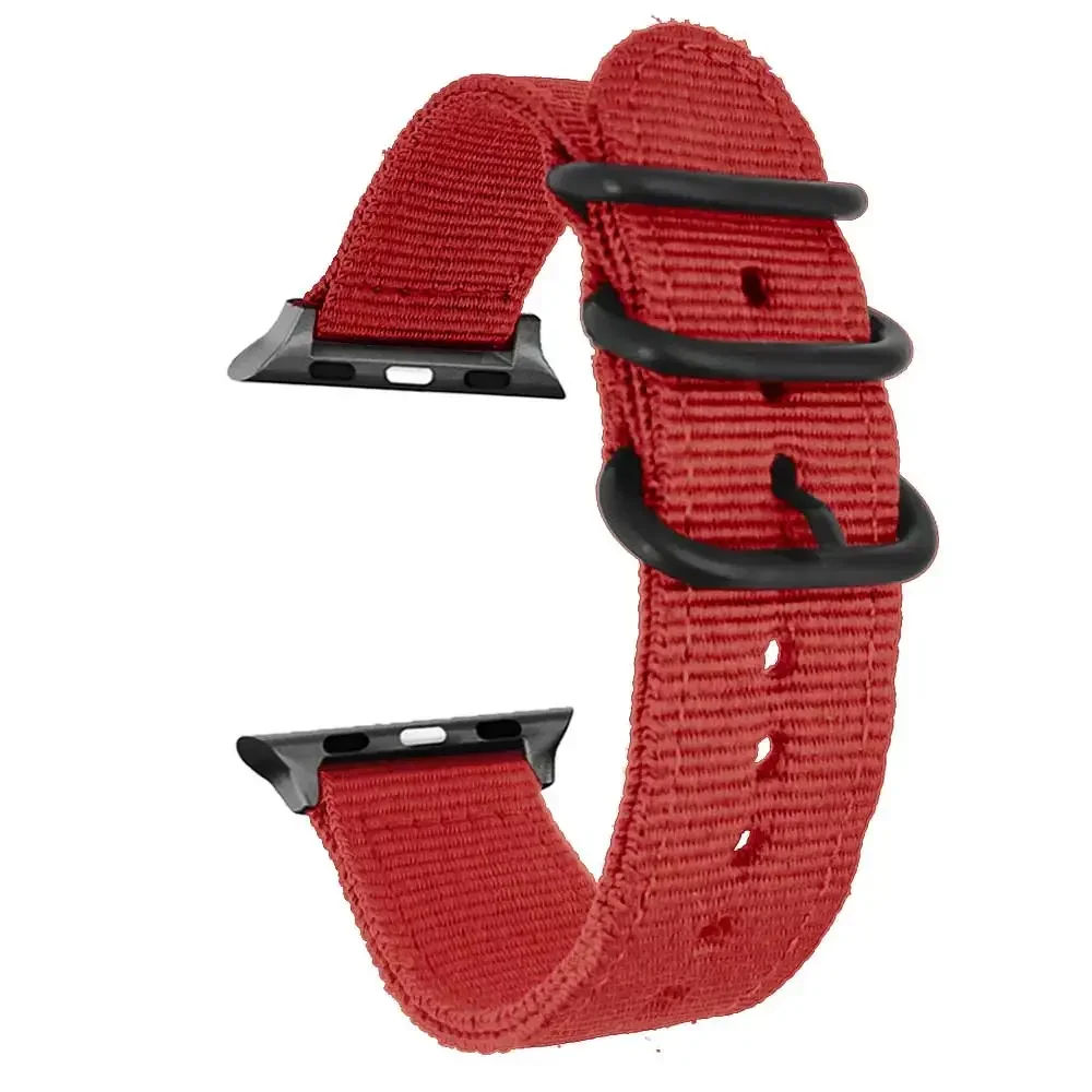 حزام ساعة من النايلون لسلسلة ساعات أبل حزام نايلون من القماش لساعة IWatch 49 مللي متر 45 مللي متر 44 مللي متر 40 مللي متر 38 مللي متر 42 مللي متر 45 مللي متر 41 مللي متر حزام ساعة أبل