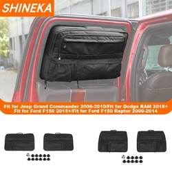 SHINEKA Car Rear Window Multi-function Storage Bag For Jeep Grand Commander 2006-2010 For Dodge RAM 2018+ For Ford F150 2015+