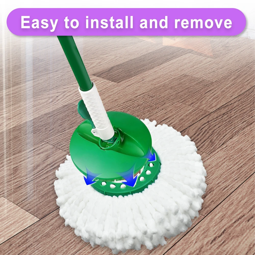 2/3/6pcs Mop Replacement Heads For Libman Tornado Spin Mop System Machine Washable Microfiber Mop Refill Head