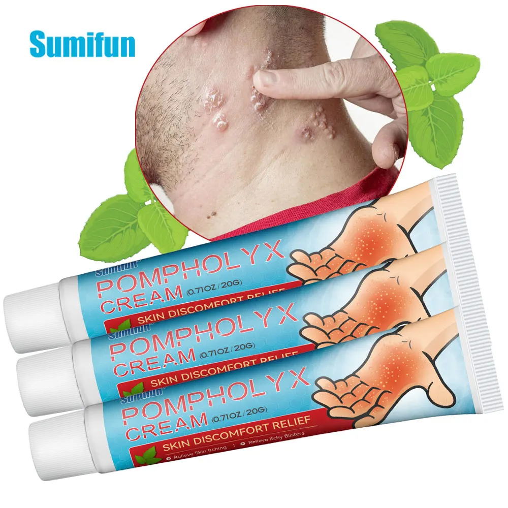 

3Pcs Sumifun Anhidrosis Cream Psoriasis Dermatitis Eczematoid Eczema Ointment Anti-Itch Chinese Herb Medical Skin Care