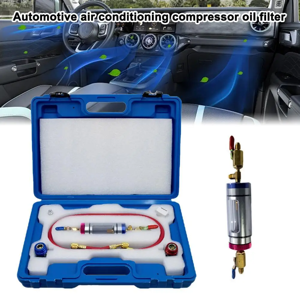 

Автомобильный анализатор масла хладагента для кондиционирования воздуха, компрессорный масляный фильтр для системы кондиционирования, инструмент для тестирования масляного фильтра