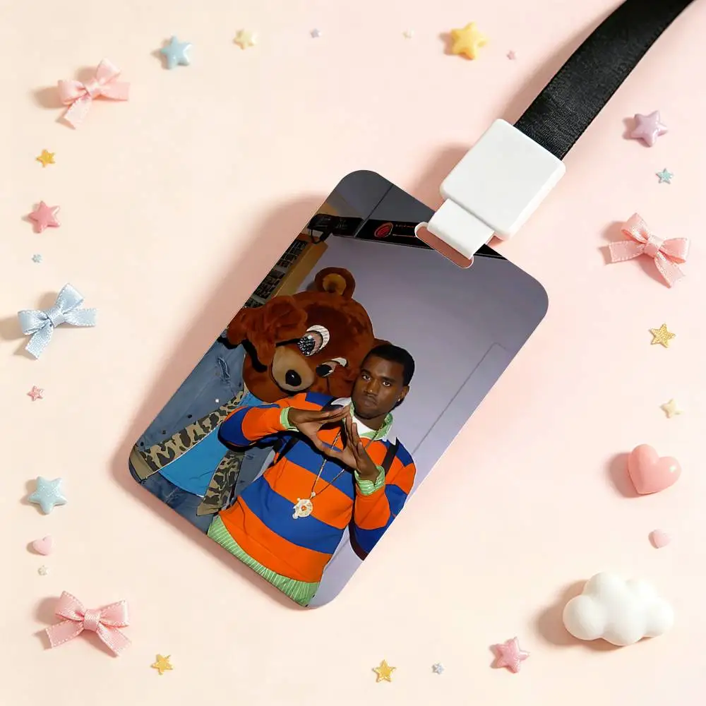Rapper A-Kanye West-S NFC Contactless Sliding Card Sleeve For Student Cards, Bus Cards, ID Cards, And Work Permits