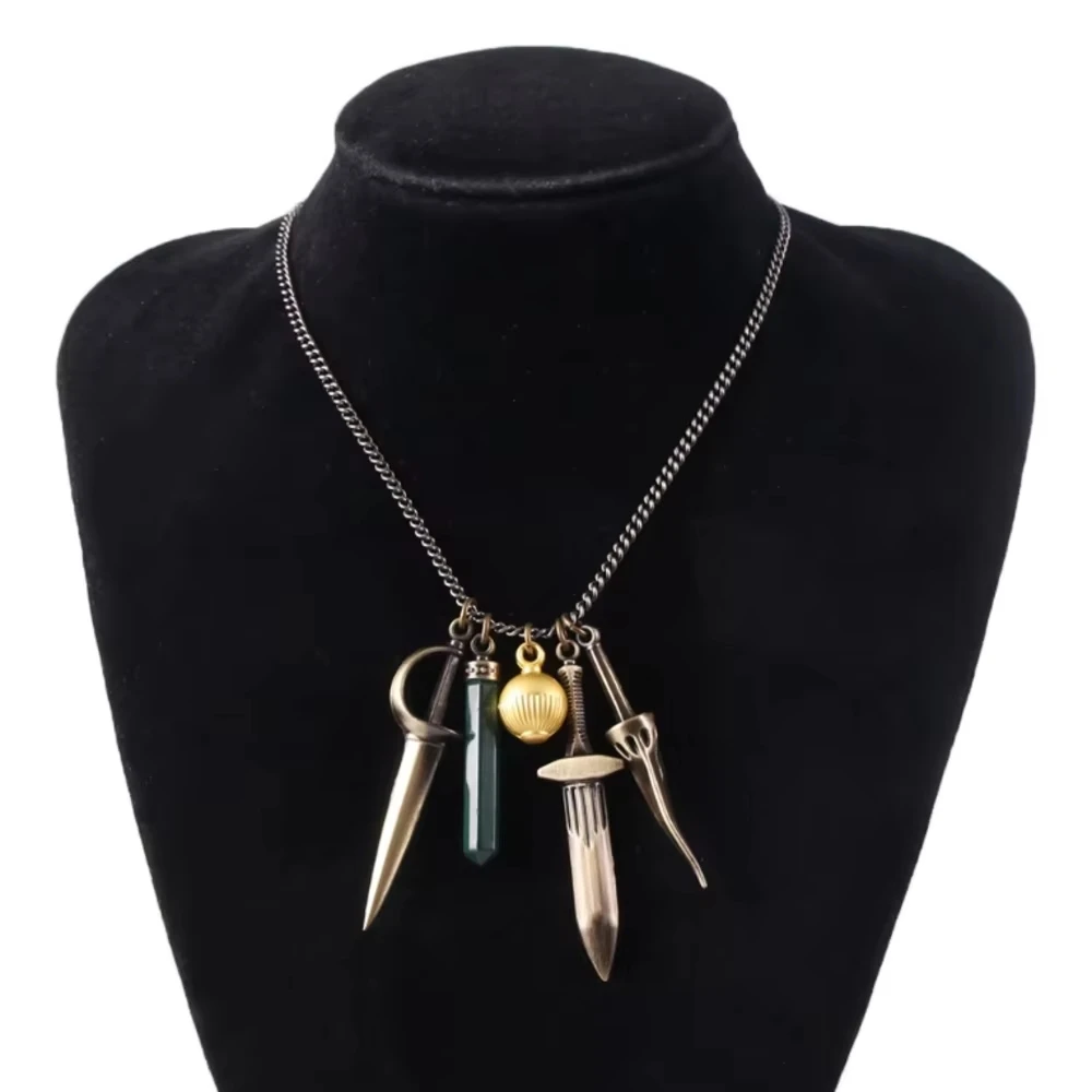 Village Bela Lady Dimitrescu Cosplay Halsketten Kostüm-Requisiten Spiel Resident Spitzenblumenkragen Broschen Halloween Geschenke für Frauen – Detail 8