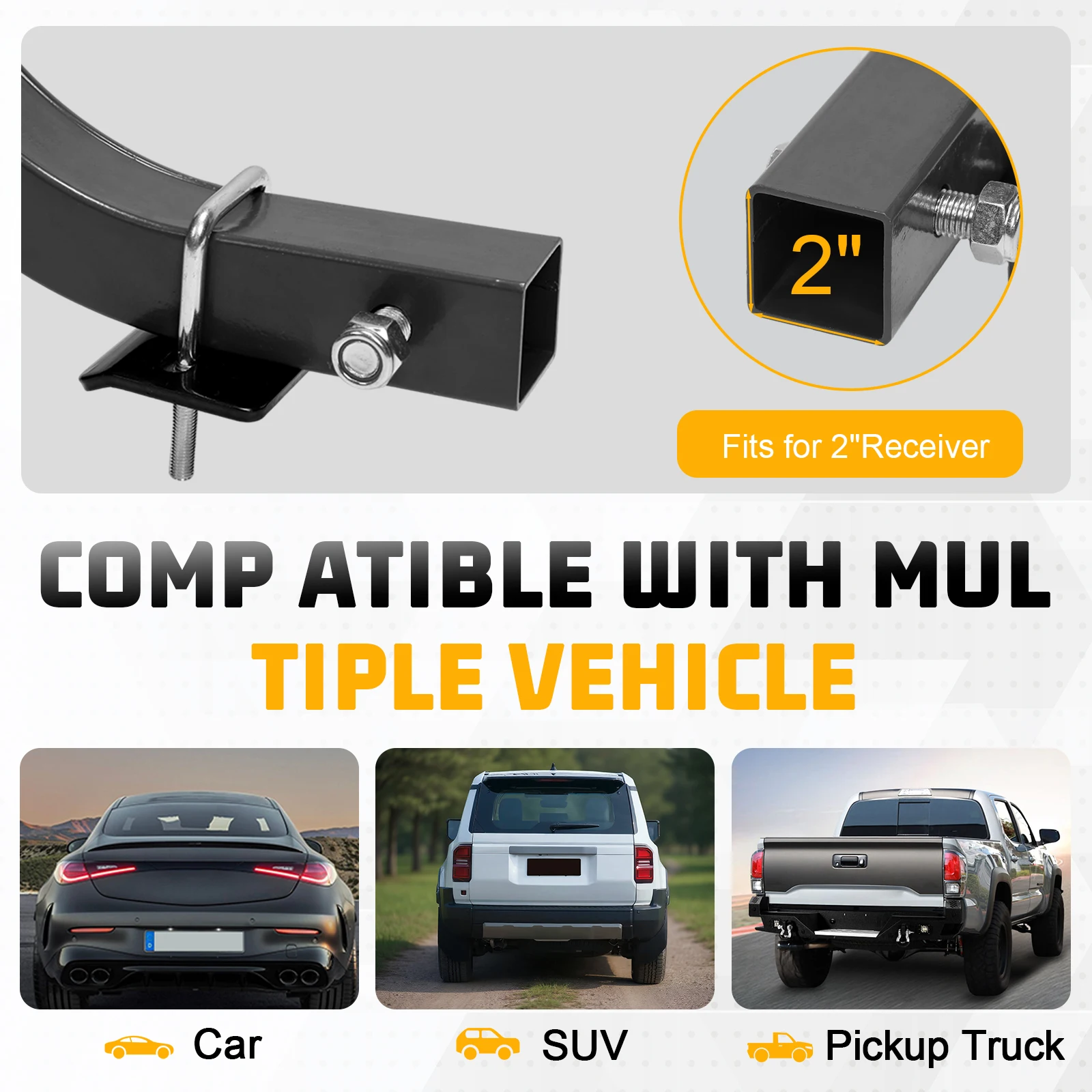 

Hitch Mount Bike Rack Foldable Bike Hitch Rack for Cars Trucks SUVs Minivans