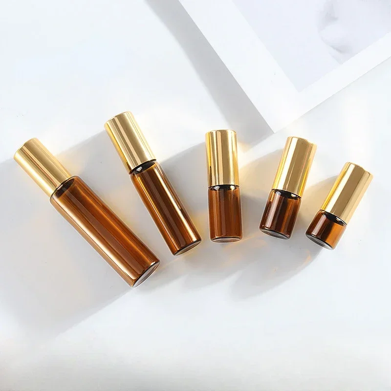 10ML 1ML 2ML 3ML Mini Perfume Refillable Bottle Portable Glass Liquid Container for Cosmetics Roll-on Essential Oil Bottle Tool