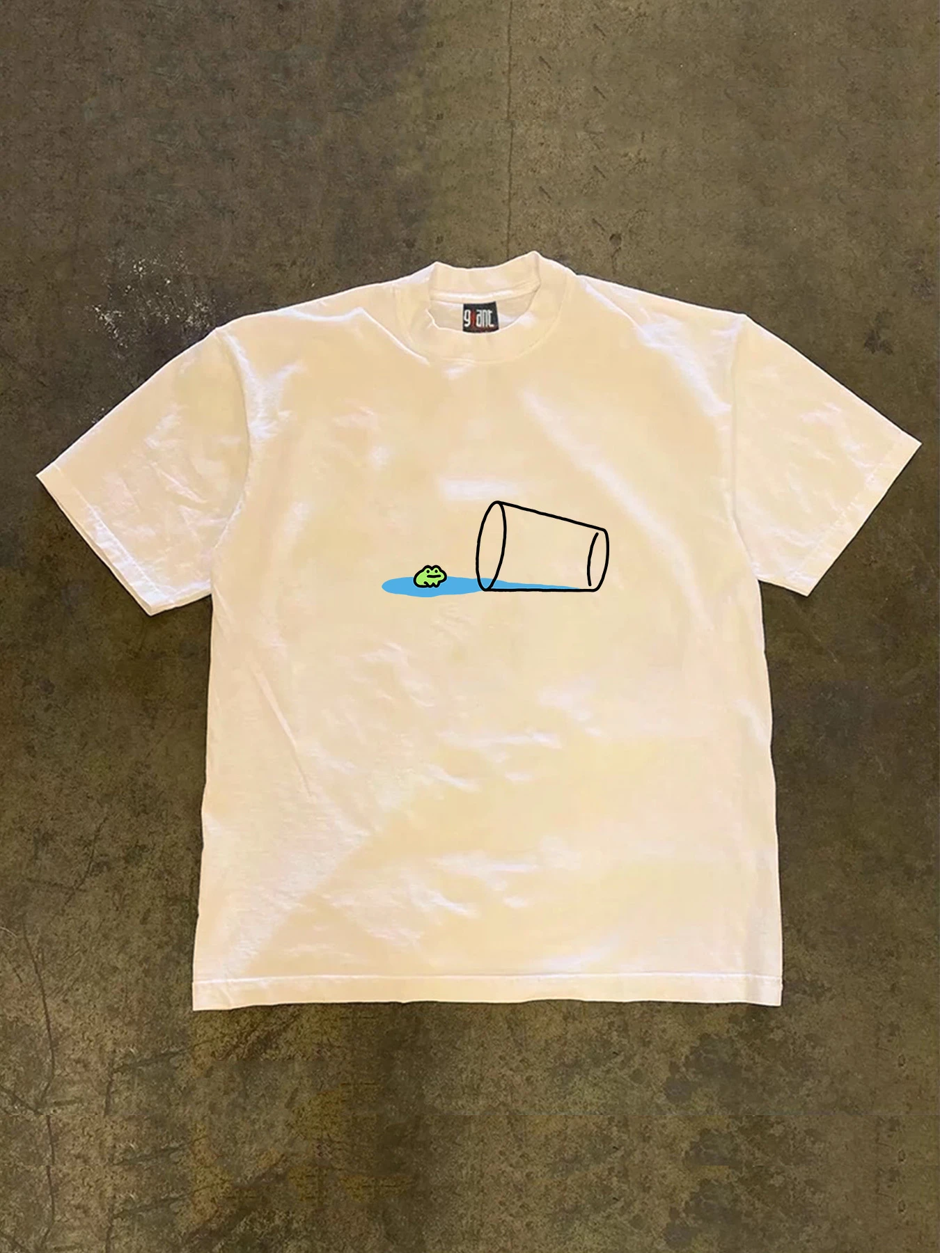Cartoon Fun Creative Round Neck New Model personality Clothes Oversized Unisex T-shirt Fashion Hip Hop Street Trendy Cotton soft