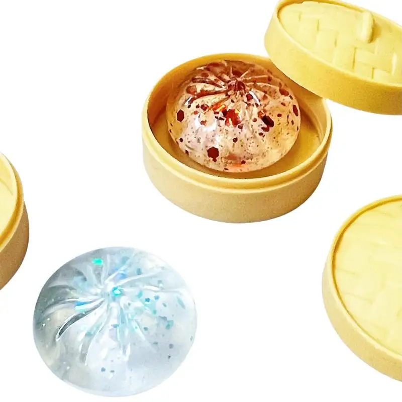Slow Rebound Crystal Dumpling Squeeze Toy Cute Shape Stress Relief Toy For Office Prank Gift Accessory