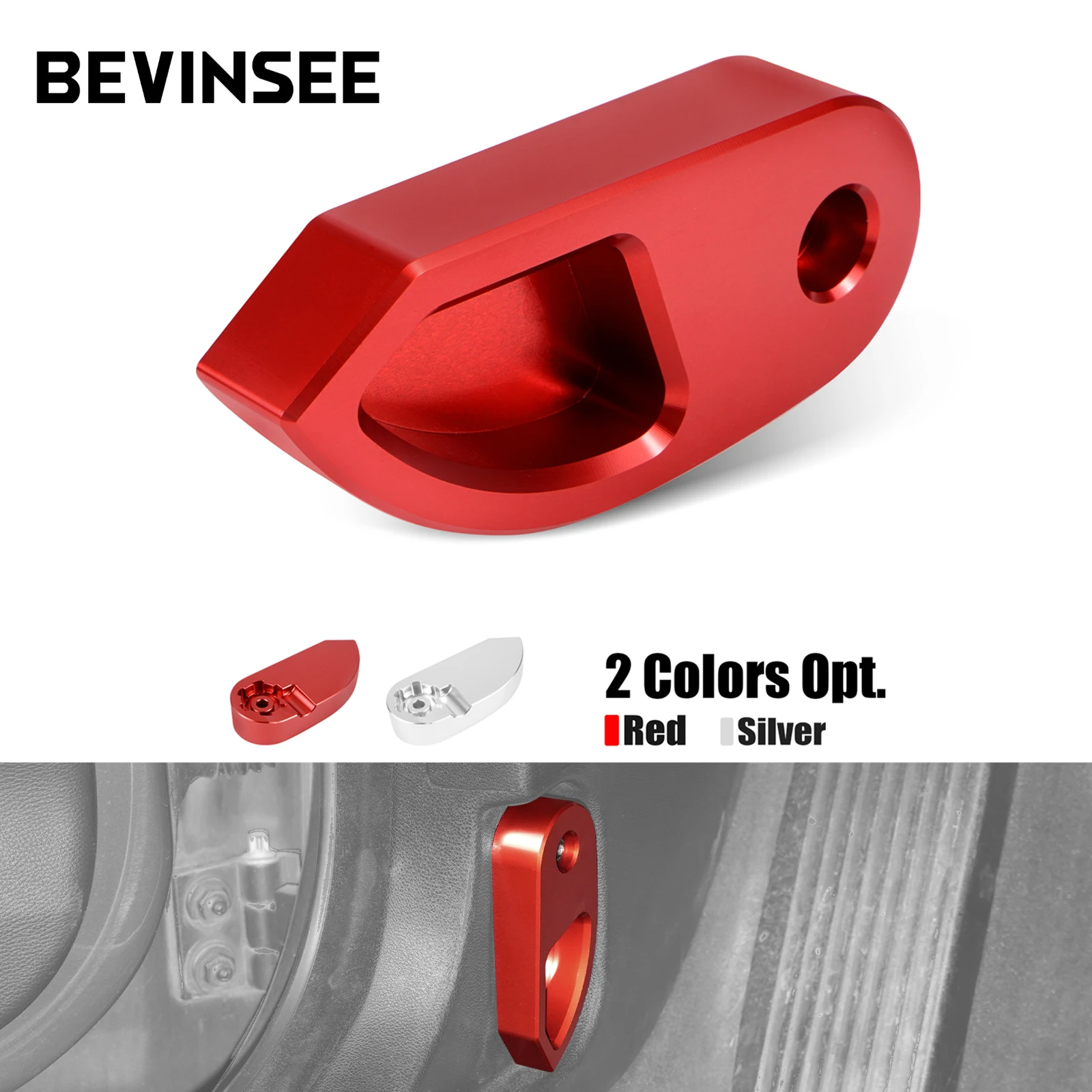 

BEVINSEE Engine Hood Release Lever Handle for BMW E92 E90 E91 E93 E81 E82 E87 E88 F06 F12 F13 X1 E84 51237058117