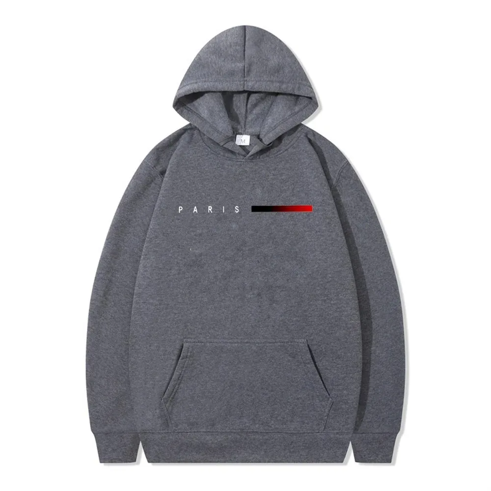 باريس أزياء هوديس للرجال كل موسم اليومية عارضة الرياضة مقنعين بلوزات الذكور المنزل في الهواء الطلق الراحة الأزياء السترة #6