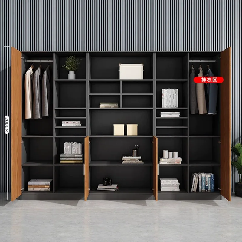 Armoire de Rangement Modulaire en Bois, Compacte et Moderne, Portes Hautes, Mobilier de Salon