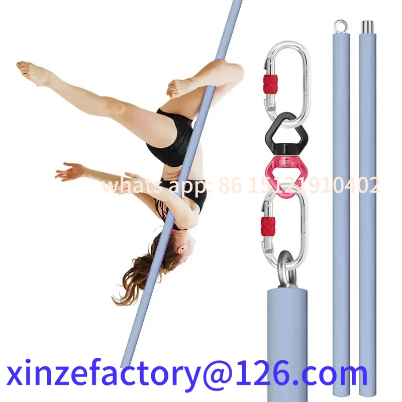 

Be suitable for 2m Aerial Flying Pole Portable Suspension Fitness Tube Hanging Rotary Silicone Steel Dancing