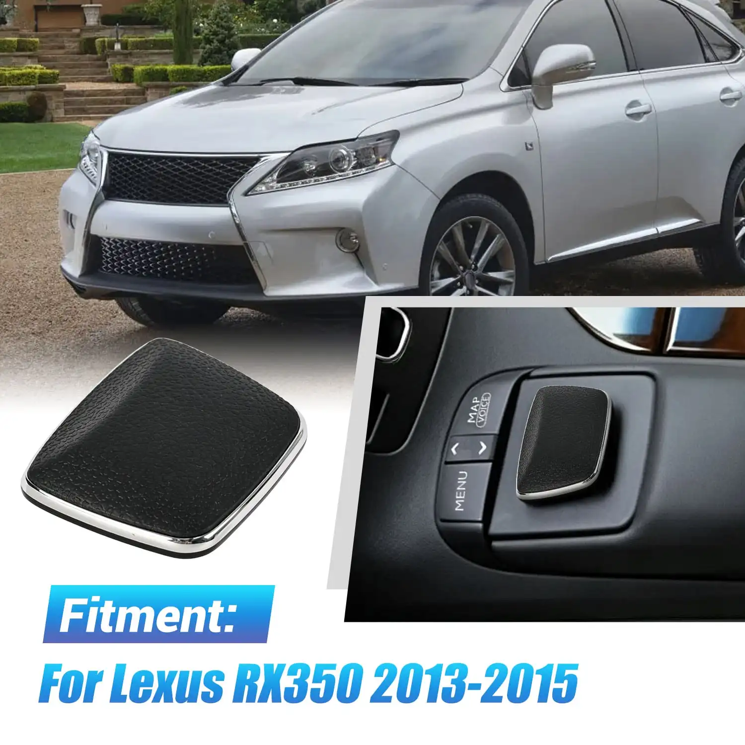 Front Navigation Display Controller Mouse Pad Knob Cap 1315RX3 48021-C0 Interior For Lexus RX350 2013 2014 2015