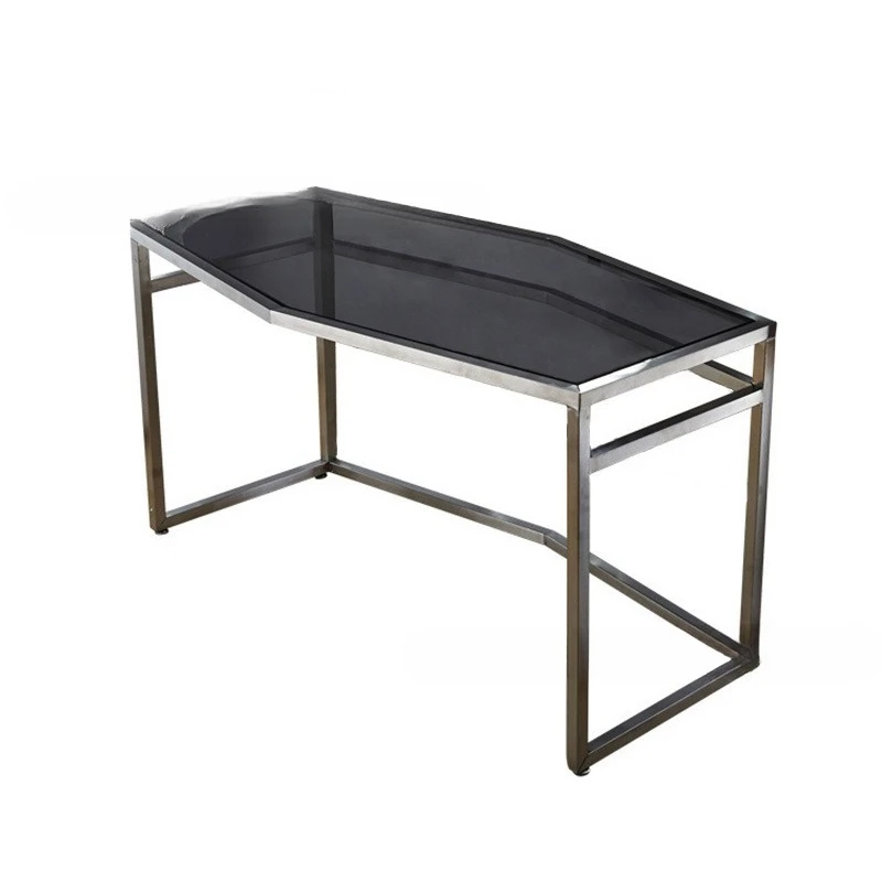 Hotel self-service display stand Stainless steel tempered glass display stand