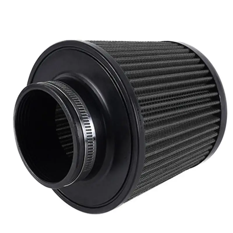 Dry Engine Air Filter Auto Air Filter 76MM High Flow Air Filter Washable Reusable Filter High Performance Filter For Racing