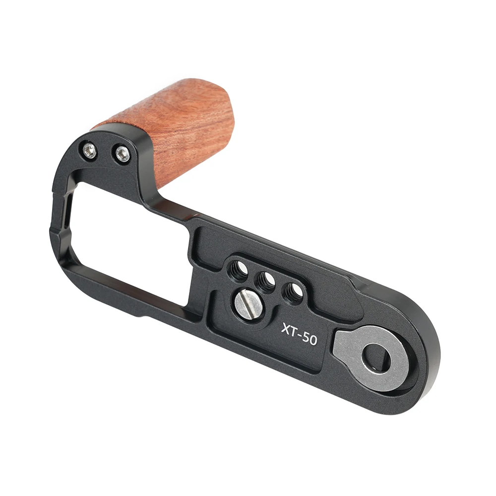 FOTGA para Fuji XT-50 placa L de liberación rápida Vertical/soporte adaptador de agarre manual para trípode de cámara Fujifilm XT50 Arca-Swiss