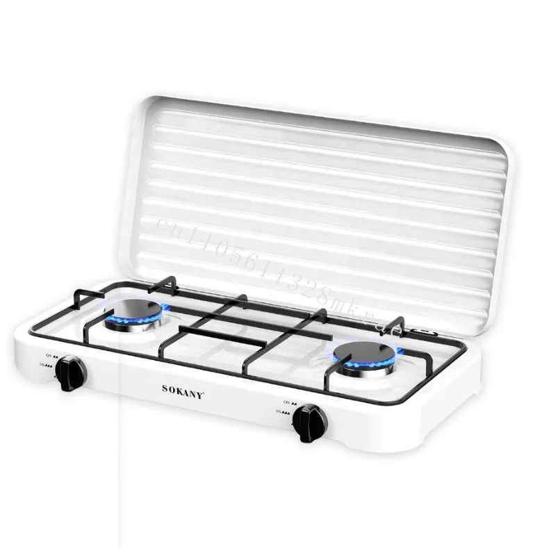 

New 6002 Design Affordable Gas Stove 2 Burner Stove Home Appliances