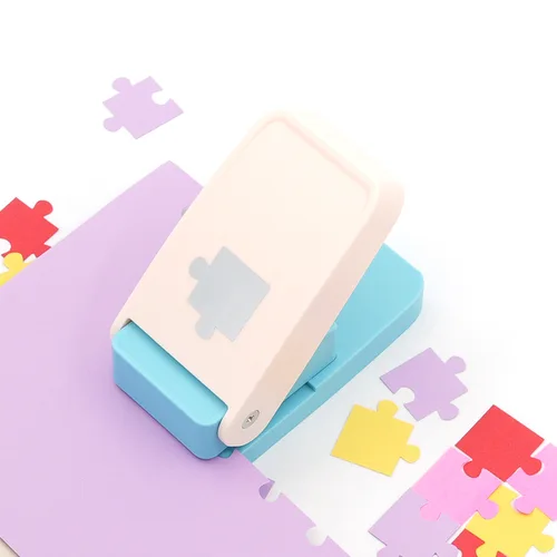 Imagen 2 del producto Máquina perforadora de artefactos para hacer rompecabezas de 3,8 cm, máquina de grabado en relieve de fotos casera simple DIY, rompecabezas de fotos casero