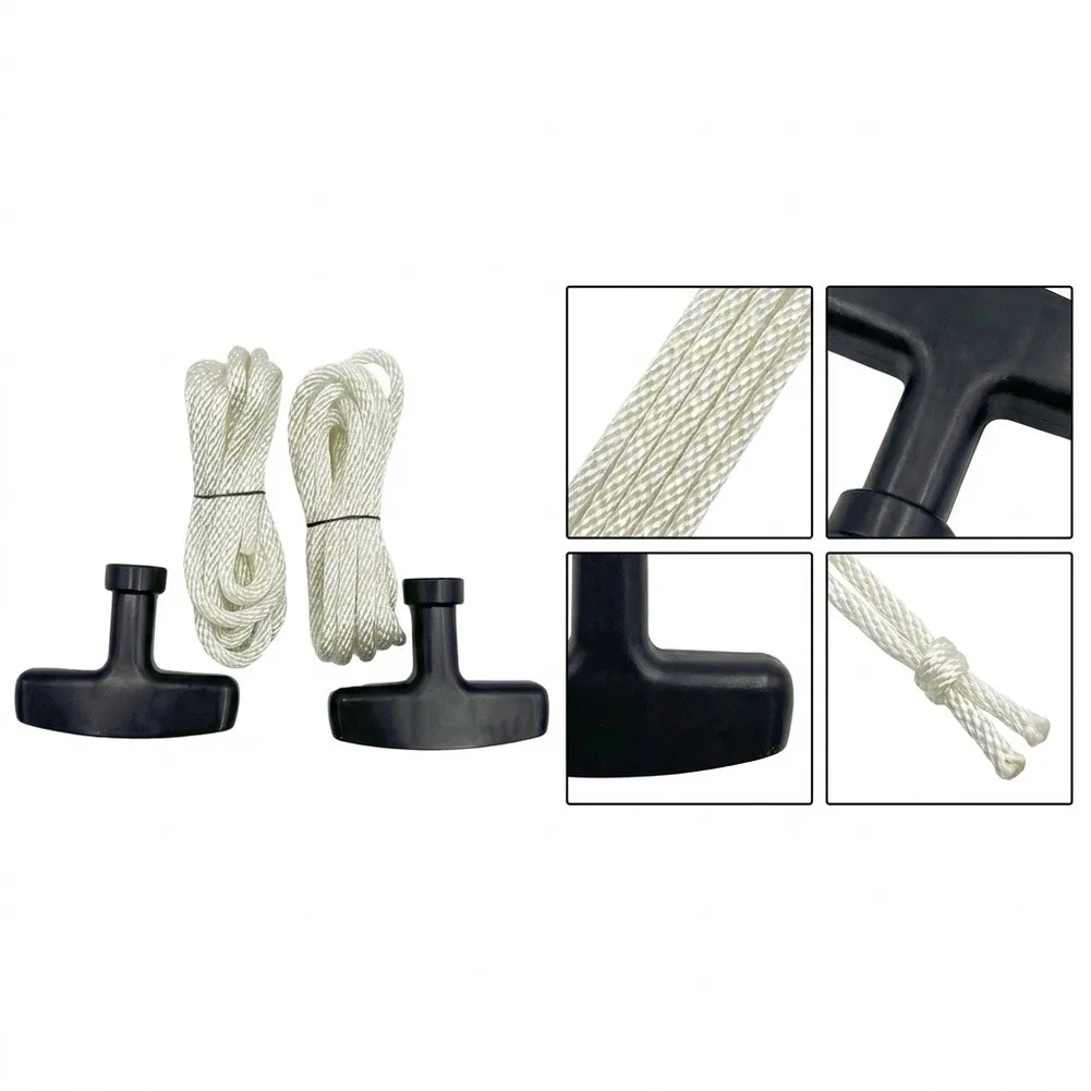 Recoil Pull Cord 5mm x 1.7m with Handle 2 Pieces for Honda GX240 For GX270 GX610 GX620 and 173F 177F 182F 188F 190F