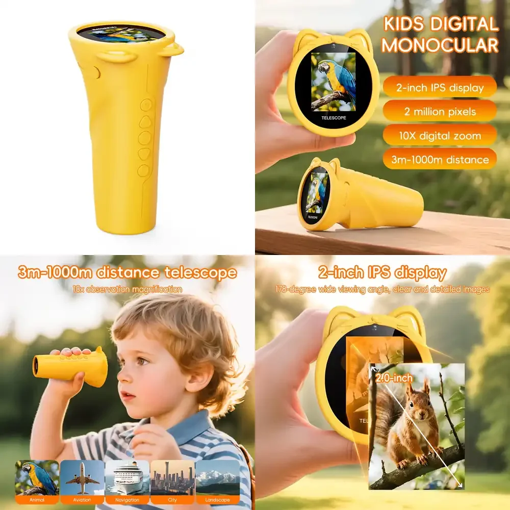 On Sale Inskam 389 10x Magnification Science Gadget Microscope with 2 Inch Screen Lightweight for Travel and Kids Learning