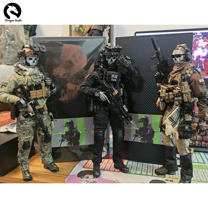 In Stock Genuine Easy&Simple 1/6 Scale GA1010S GA1010R BRAVO 0-7 Night Battle Ghost Desert Ghost Action Figure 12inch Model Toys