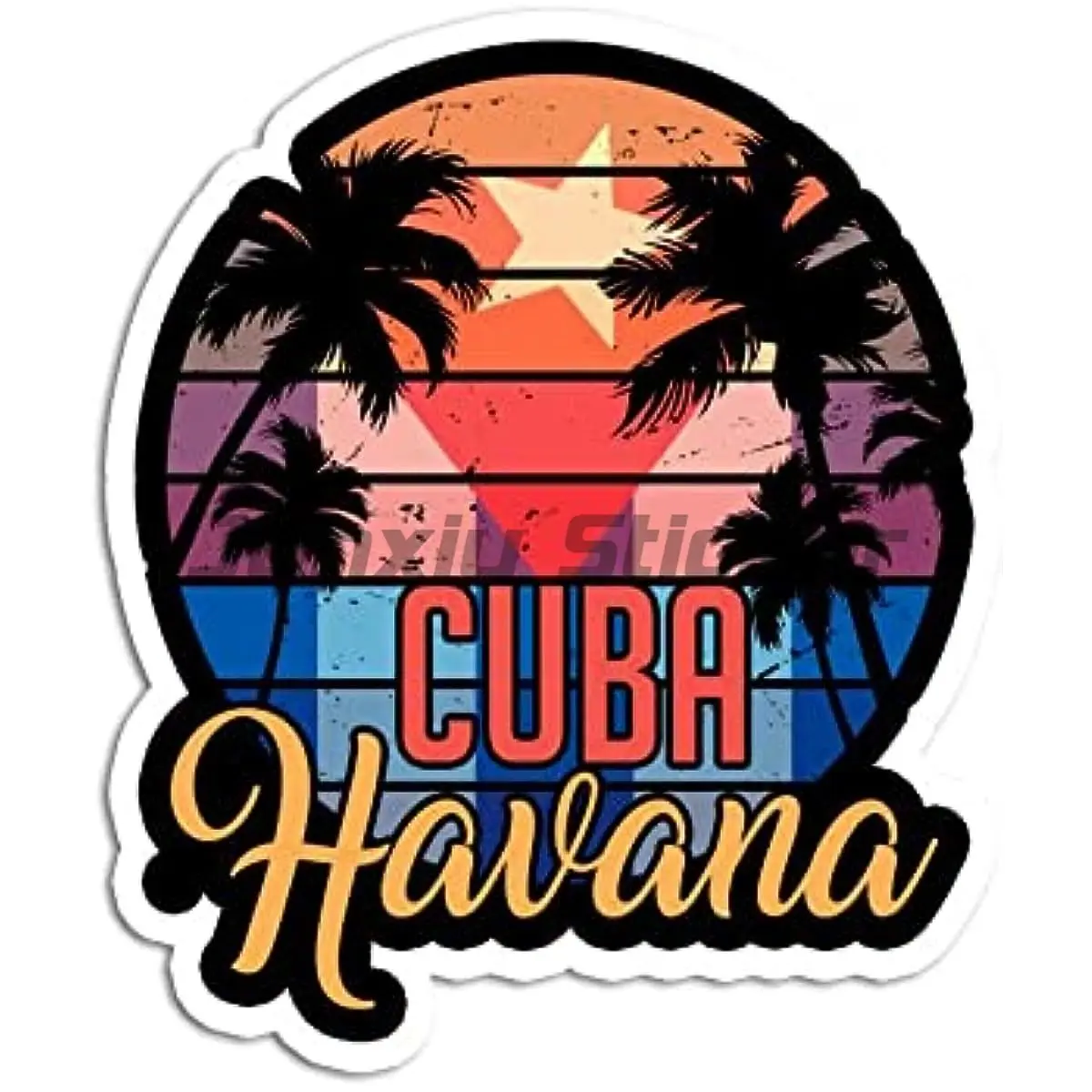

Cuba National Flag Map National Badge Travel Car Stickers Laptop Luggage Suitcase Motor Car Bike Decals Decorative Accessories