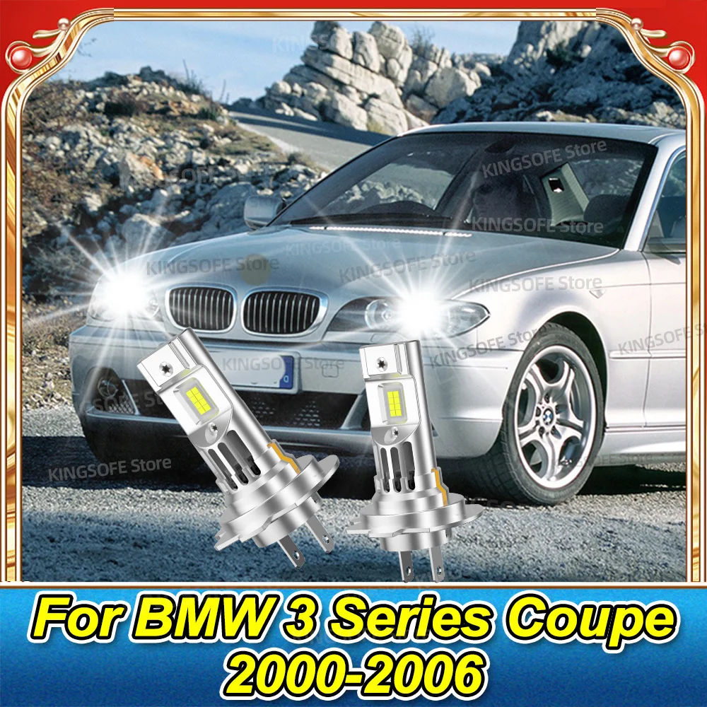 

Автомобильные фары 180 Вт, мини-размер, светодиодная лампа 6000K, беспроводная с вентилятором для BMW 3 серии Coupe 2000 2001 2002 2003 2004 2005 2006