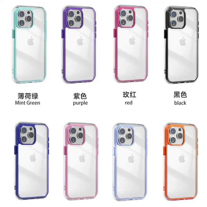 Three-in-One Drop-Resistant Airbag Shell Apple16PRONew All-Inclusive Protective CoveriPhone15PROPhone Case Applicable