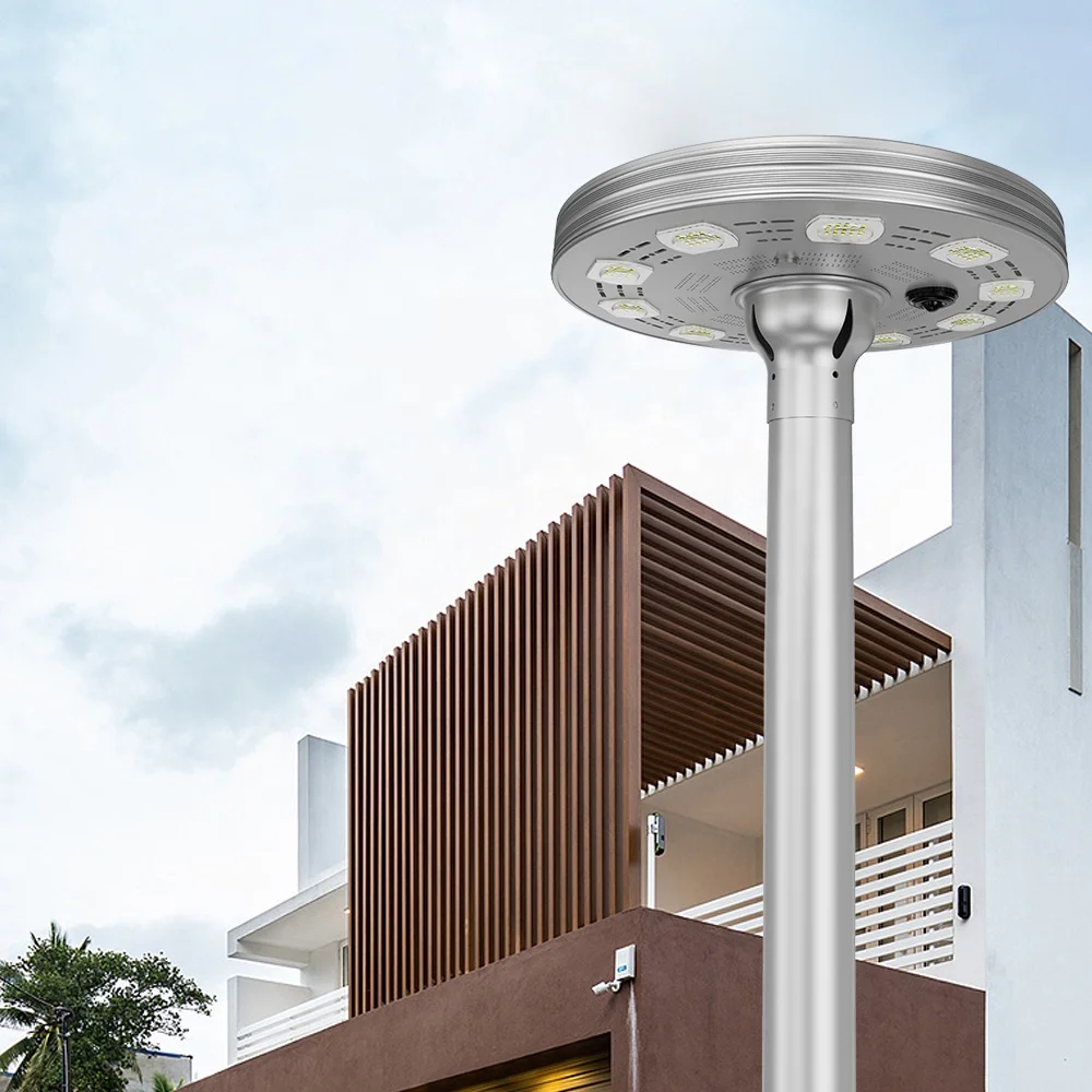 

IP65 Aluminum Sensor Garden Area Park Road Solar Ufo Round Sensor Solar Street Lamp Road Led Garden Solar Street Lights