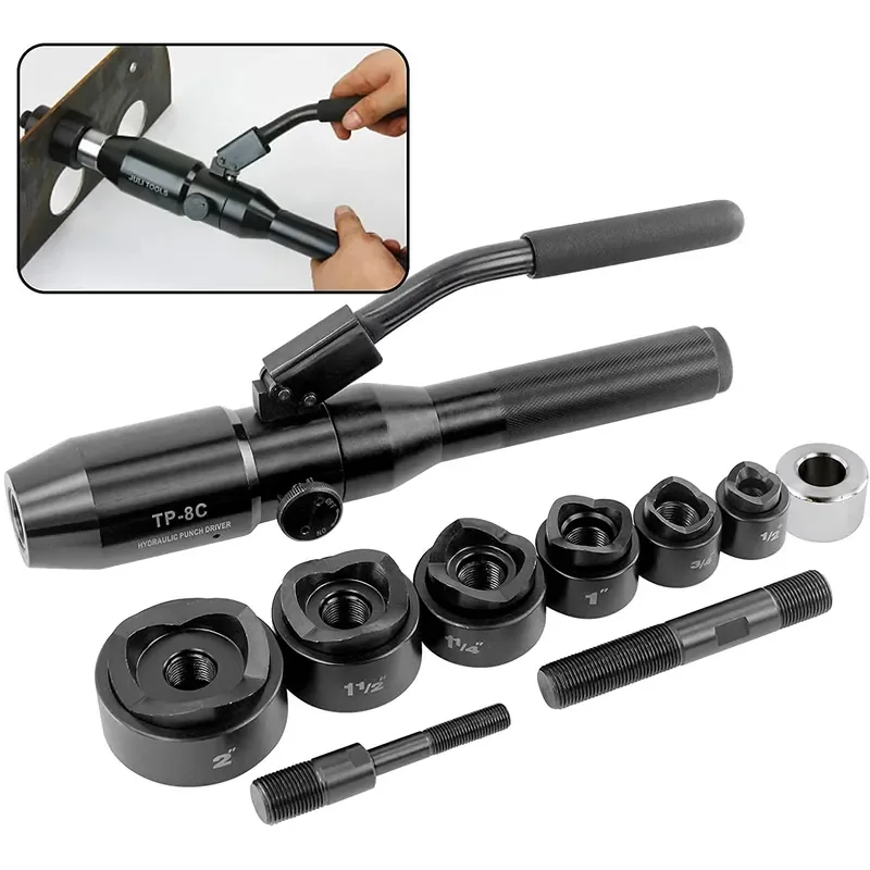 iGeelee Hydraulic Hole Digging Tool Hydraulic Hole Making Tool TP-8C can punch 22.5-61.5mm in the 3.5mm mild steel