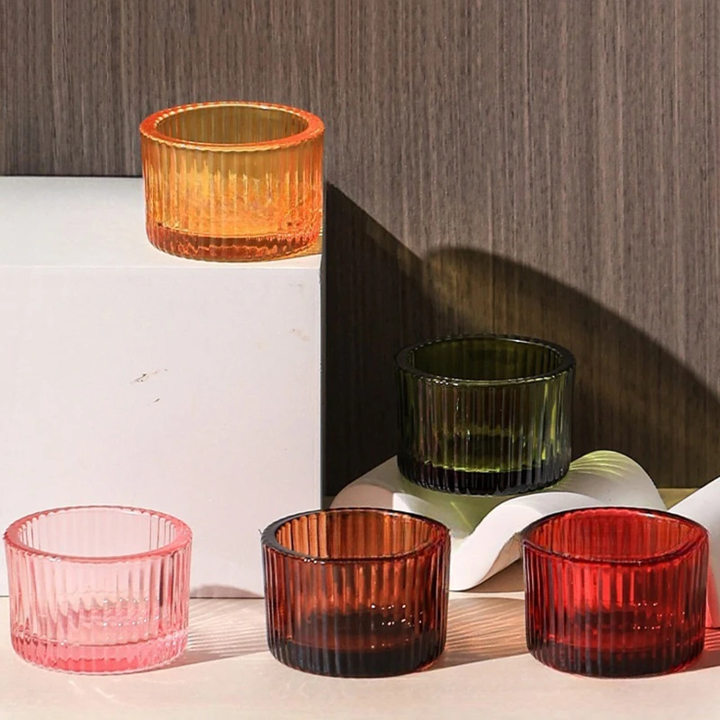 10er-Pack Teelichthalter aus Glas für Tischdekoration, Teelichthalter, rustikale Heimdekoration, Verwendung von Herzlichen Glückwunsch, Geschenk