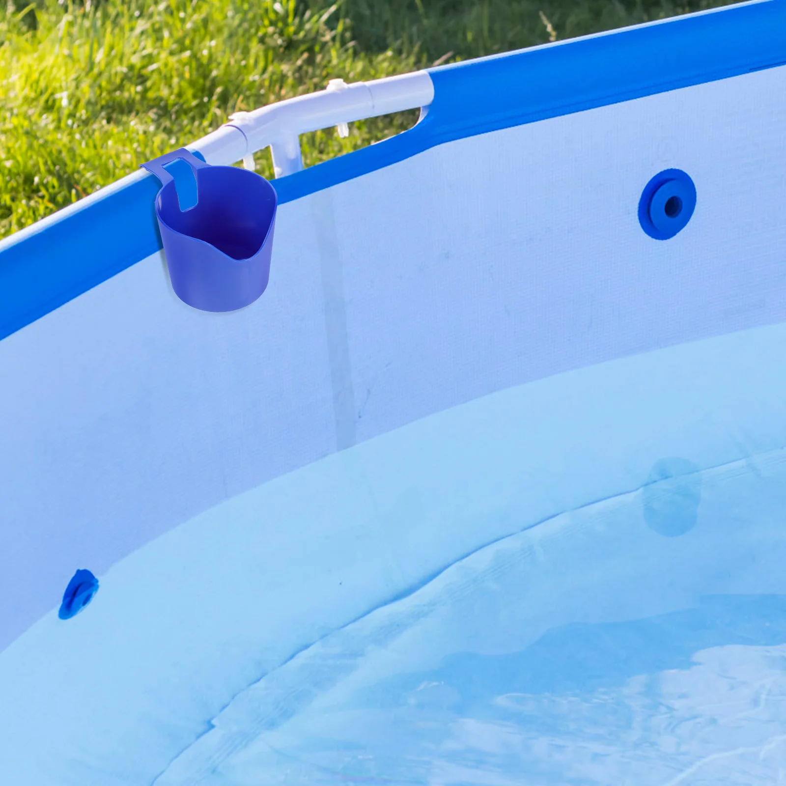 

Poolside Cup Holder Plastic Swimming Pool Drink Rack Bar Cup Storage Hanging Beverage Holder Anti-Spill Outdoor