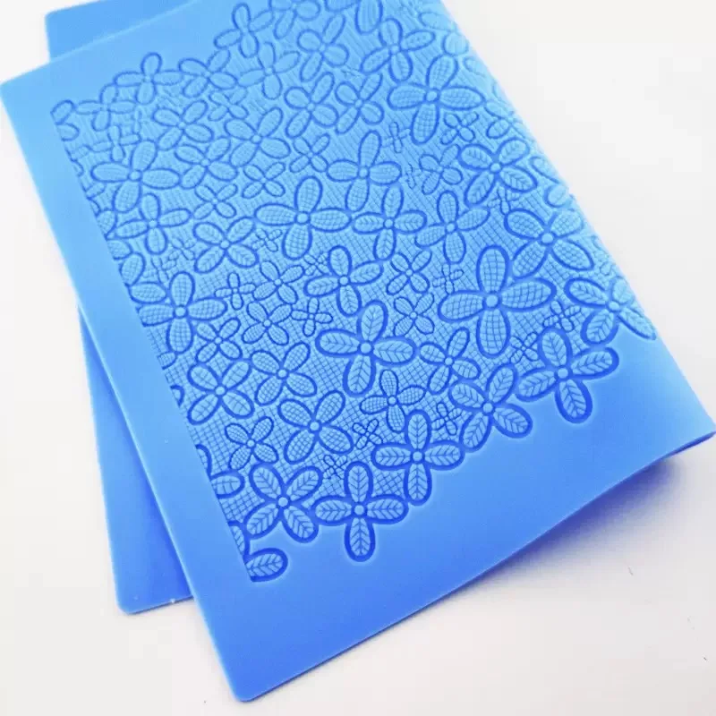 Flowers Baking Silicone Lace Mat Fondant Border Cake Decoration Mat Mould Sugarcraft Gumpastes Mold DIY Cake Brim Pad Decorating
