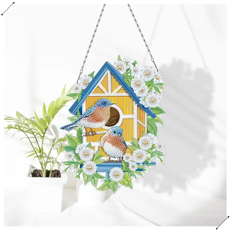 Wind Spinner DIY Painting Wind Chime Double Sided Paint Hanging Ornament For Spring Garden Decor Wind Spinners 3 Pieces