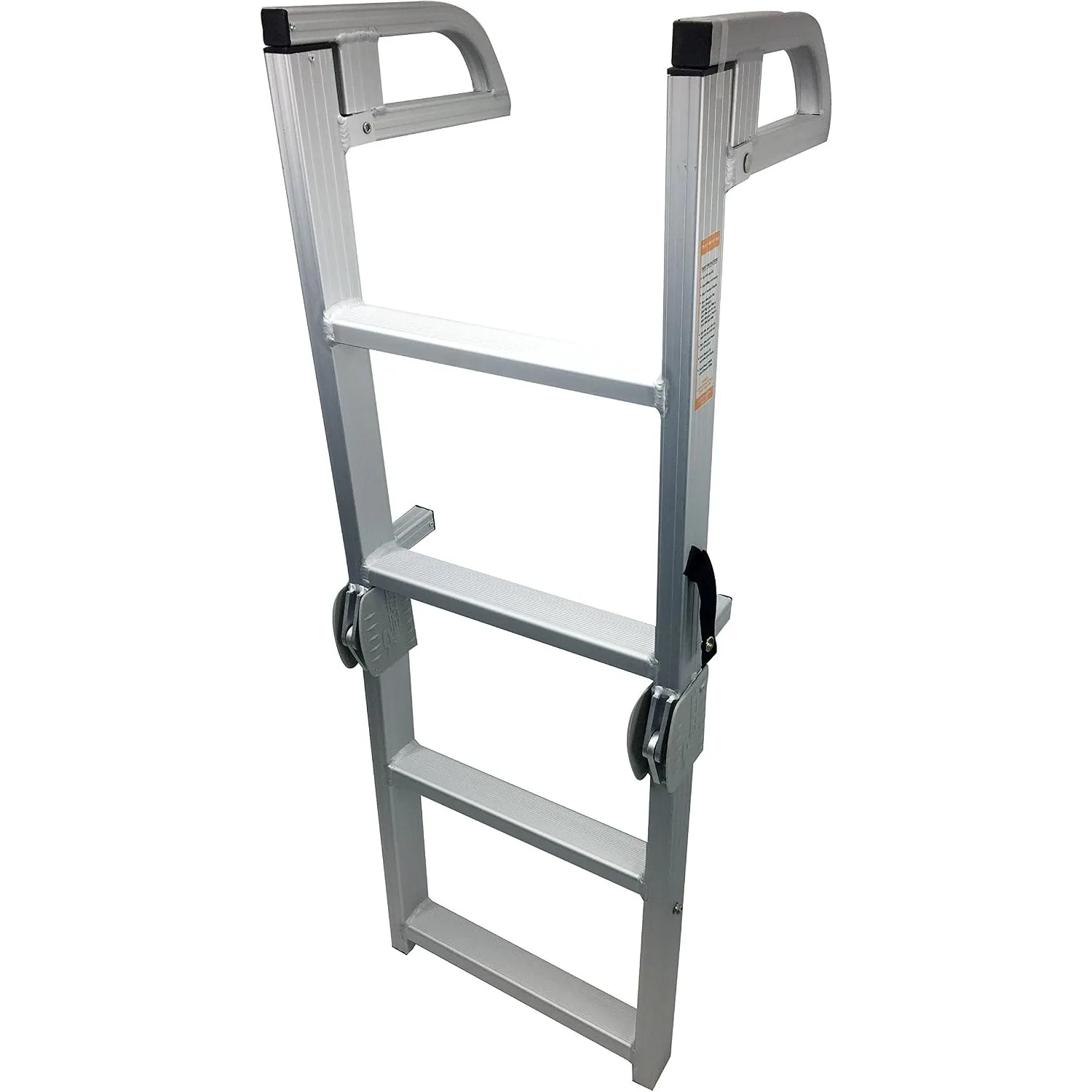 4 Steps Aluminum Folding Dock Boarding Ladder for Boat Pontoon Yatch Swimming Pool