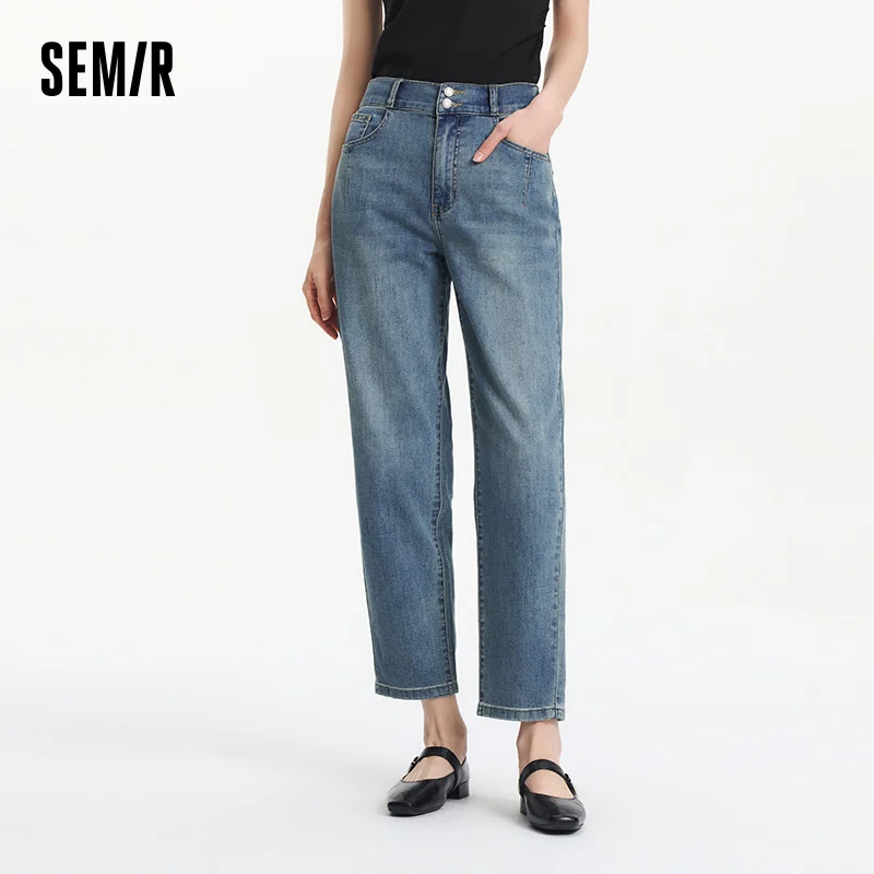 

Semir Jeans Women Comfortable Long Pants 2025 New Summer Fashion Tapered Pants for Everyday Style