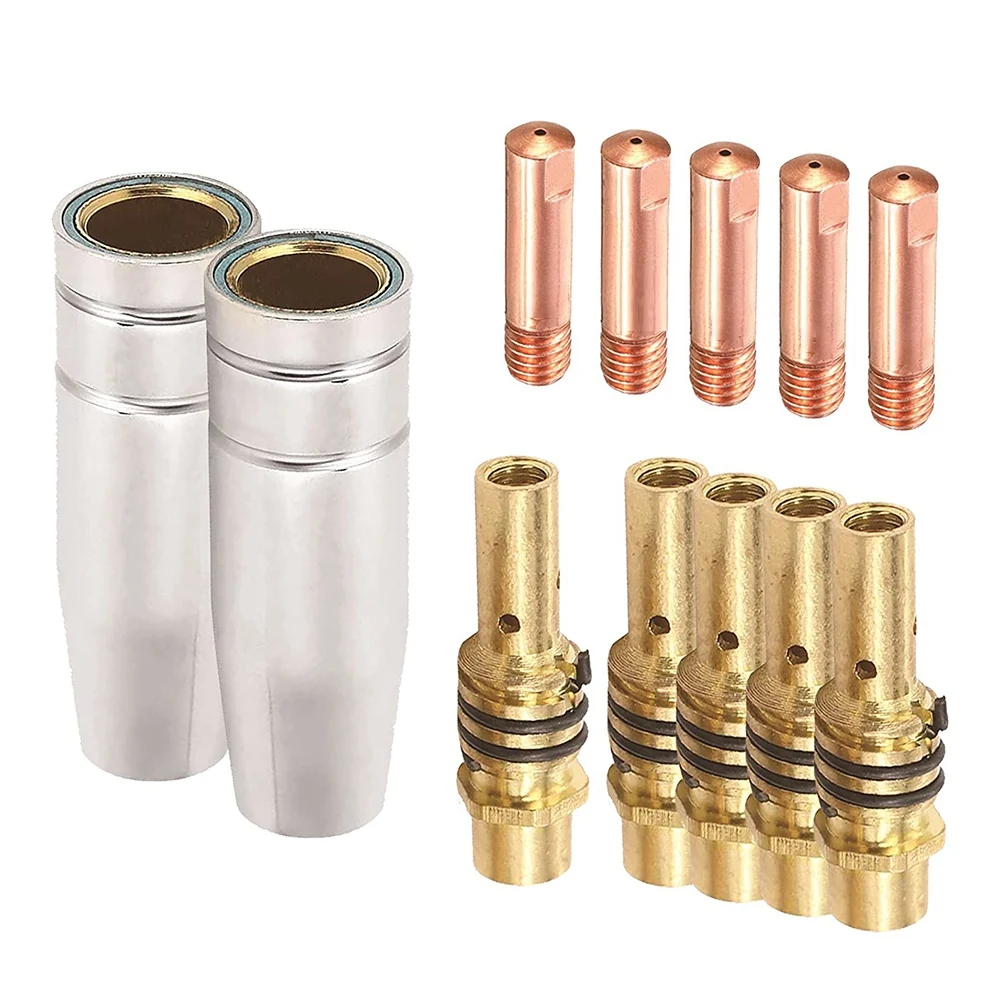 

Nozzles Contact Tips Holders Welding Parts Set Mig Welder Consumable Accessory Fit for 15AK Torch Welding Machine 1 MM