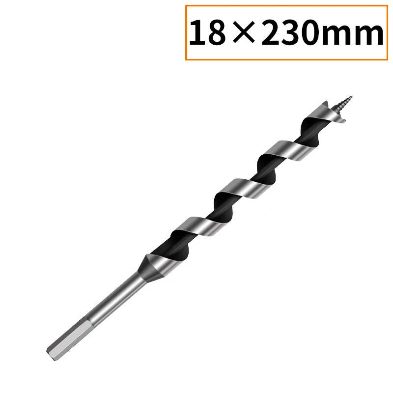 230/460mm extra lange houtboor met zeskantige schacht van hoogwaardig koolstofstaal voor het boren van diepe houtgaten