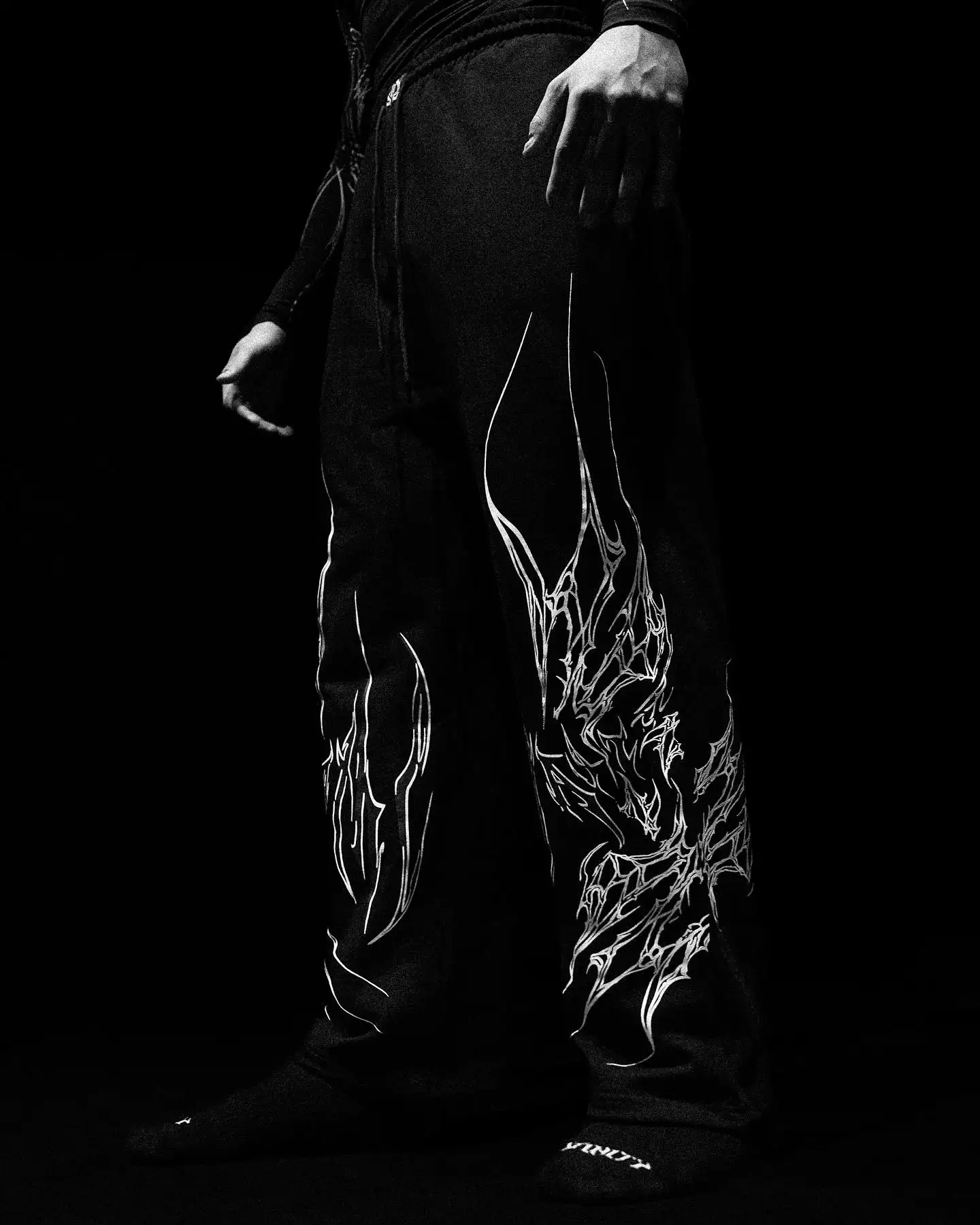 American Breathedivinity trend suit fitness short-sleeved men and women loose dragon soul dark gothic pattern printed y2k sw image 3