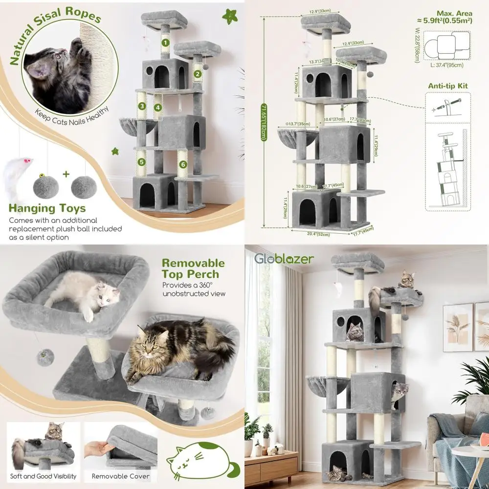 Xl Indoor Cat Tower… - image