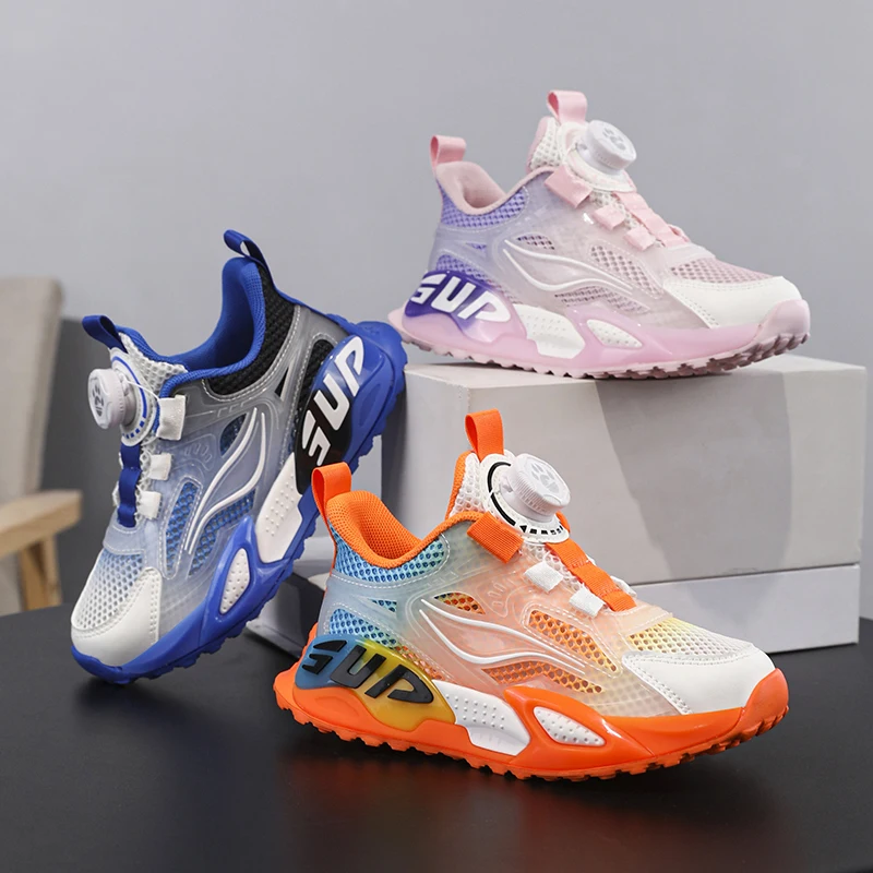 

All Purpose Children Sneakers Wearproof Outsole Fashion Appearance Four Seasons Daily Outdoor Leisure Shoes