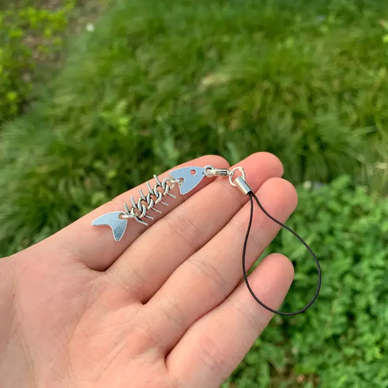 Оригинальный ремешок для мобильного телефона с рыбой для iPhone, Samsung, Huawei, аксессуары, милые кавайные крутые чехлы-брелки