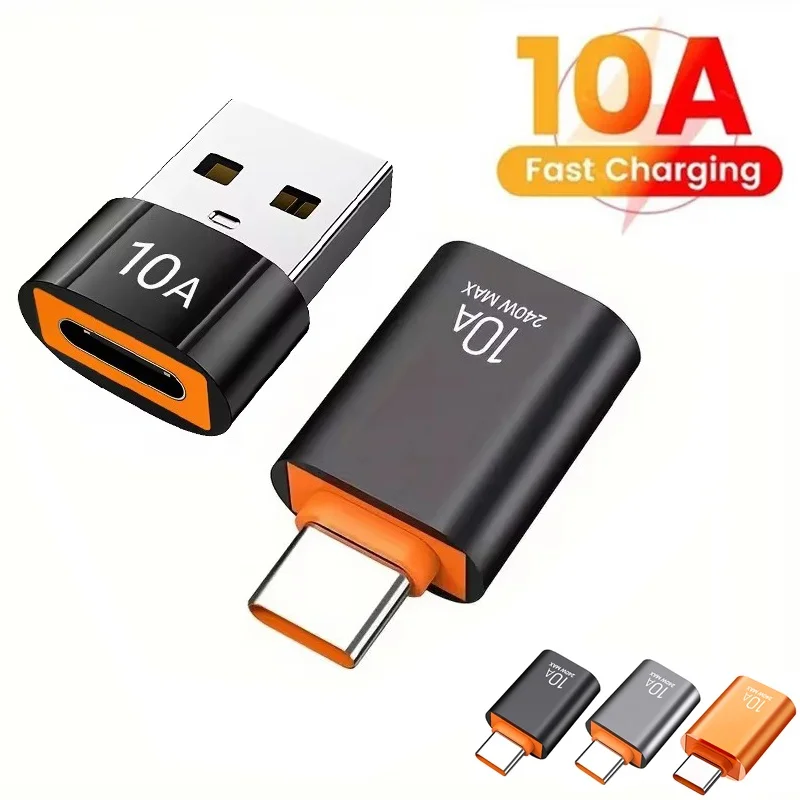 

10A OTG Type C Female to USB A Male Конвертер USB to Type-C Адаптер USB to Type C Адаптер для быстрой зарядки данных для телефона ПК Ноутбук