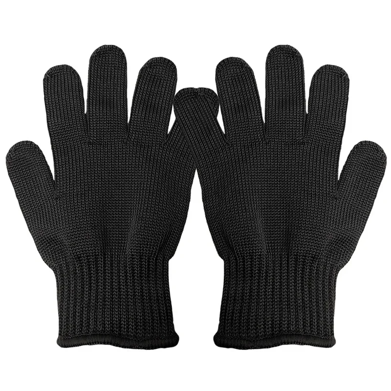 

Black level 5 Cut Resistant Gloves Breathable Protection Safety Anti Cut Gloves Outdoor Fish Meat Knife Cutting Tackle Assist