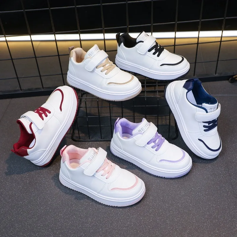 

Детские кроссовки 2026 года, весна-осень, для мальчиков и девочек, белые, повседневные, для бега, с мягкой нескользящей подошвой, хит продаж