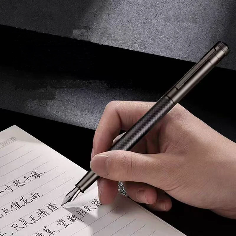 قلم حبر معدني من HERO Black Forest Titanium Black Series قلم جمالي طرف كتابة الطالب هدايا قرطاسية مكتبية للأعمال #3
